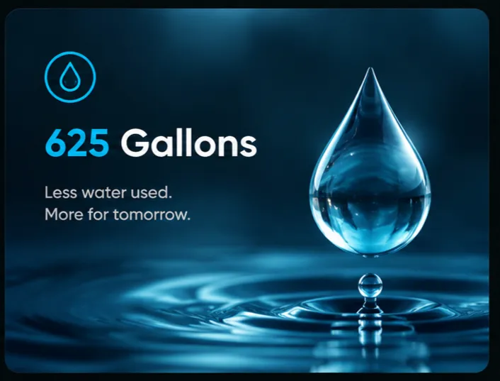 Wave water conservation